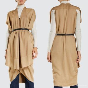 Zero + Maria Cornejo Camel Draped Vest